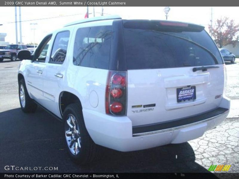 Summit White / Cocoa/Light Cashmere 2009 GMC Yukon Denali AWD
