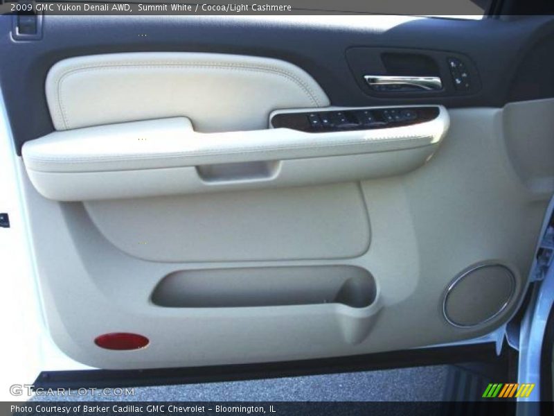 Summit White / Cocoa/Light Cashmere 2009 GMC Yukon Denali AWD