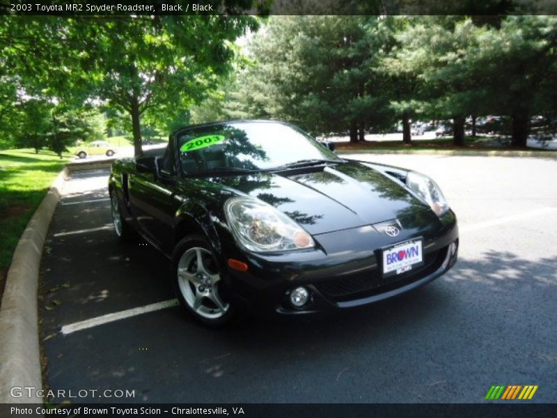 Black / Black 2003 Toyota MR2 Spyder Roadster