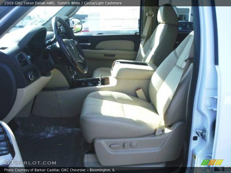 Summit White / Cocoa/Light Cashmere 2009 GMC Yukon Denali AWD