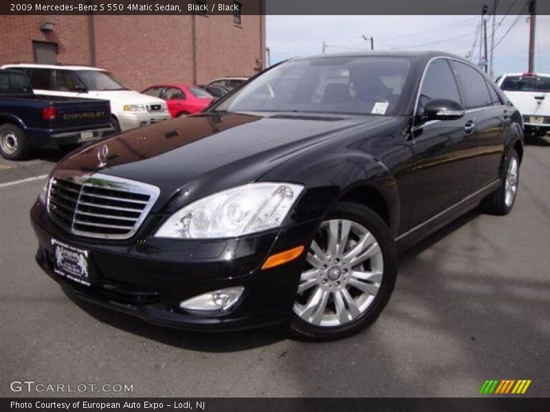 Black / Black 2009 Mercedes-Benz S 550 4Matic Sedan
