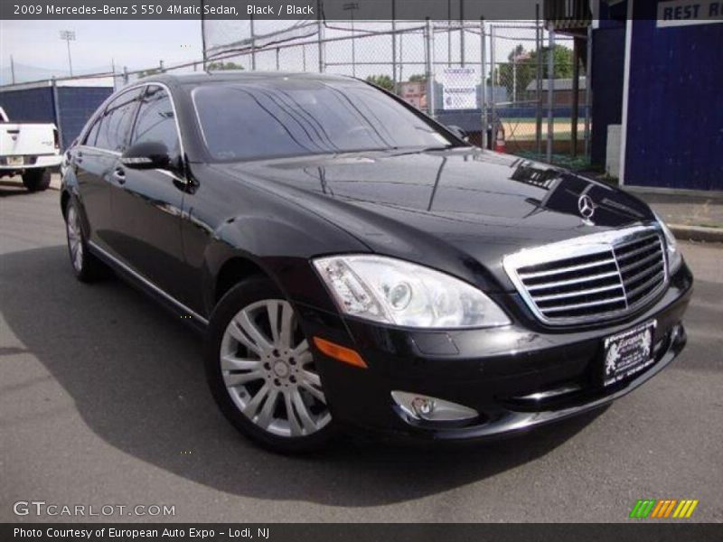 Black / Black 2009 Mercedes-Benz S 550 4Matic Sedan