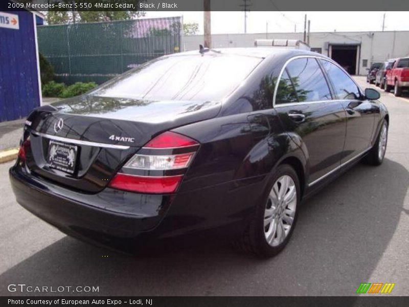Black / Black 2009 Mercedes-Benz S 550 4Matic Sedan
