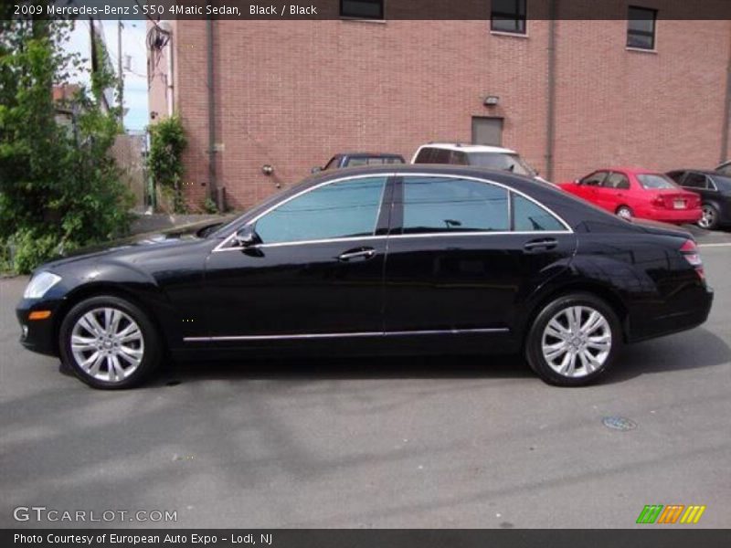 Black / Black 2009 Mercedes-Benz S 550 4Matic Sedan