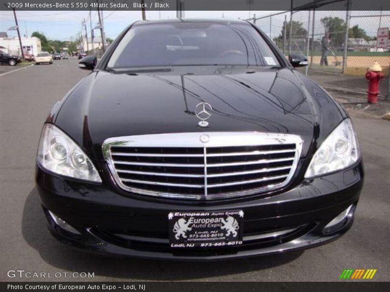 Black / Black 2009 Mercedes-Benz S 550 4Matic Sedan