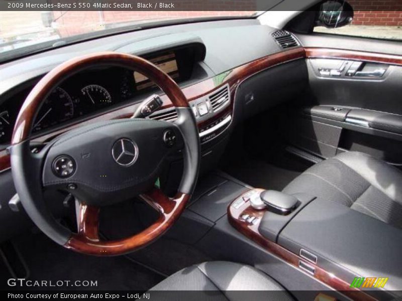 Black / Black 2009 Mercedes-Benz S 550 4Matic Sedan