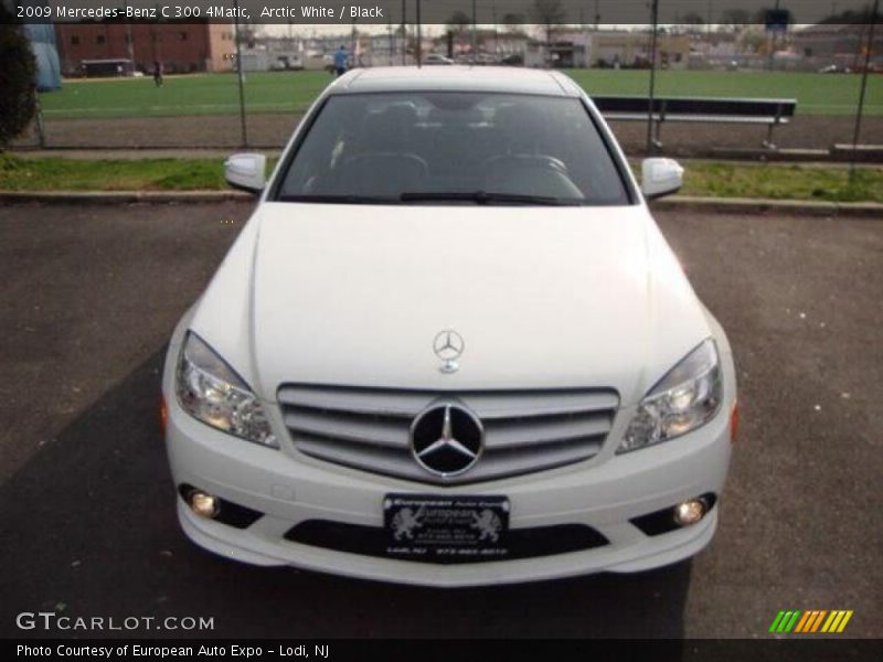 Arctic White / Black 2009 Mercedes-Benz C 300 4Matic