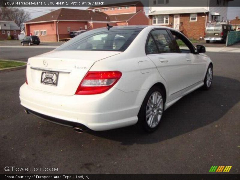 Arctic White / Black 2009 Mercedes-Benz C 300 4Matic