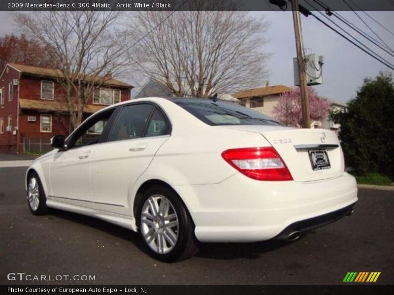 Arctic White / Black 2009 Mercedes-Benz C 300 4Matic
