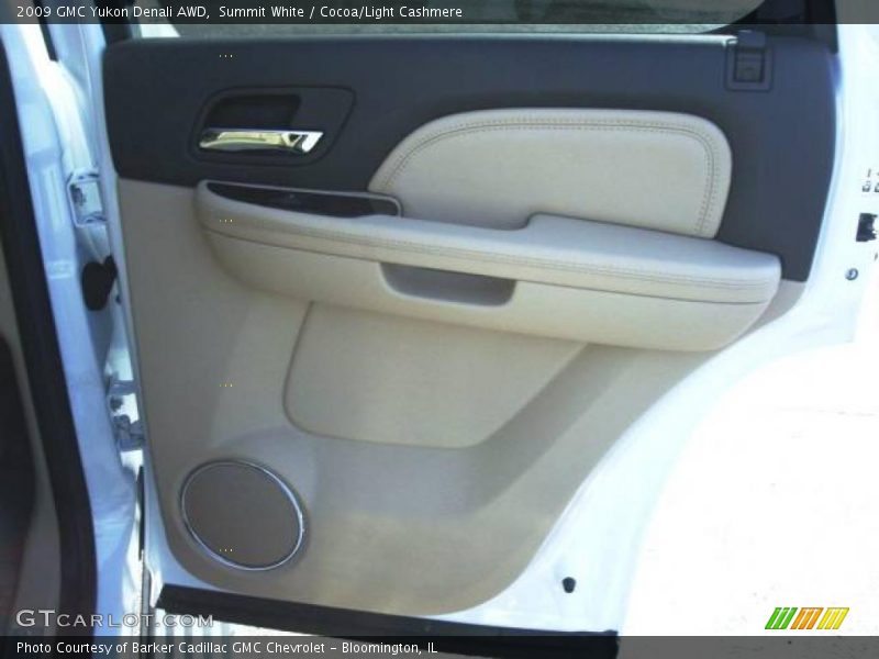 Summit White / Cocoa/Light Cashmere 2009 GMC Yukon Denali AWD