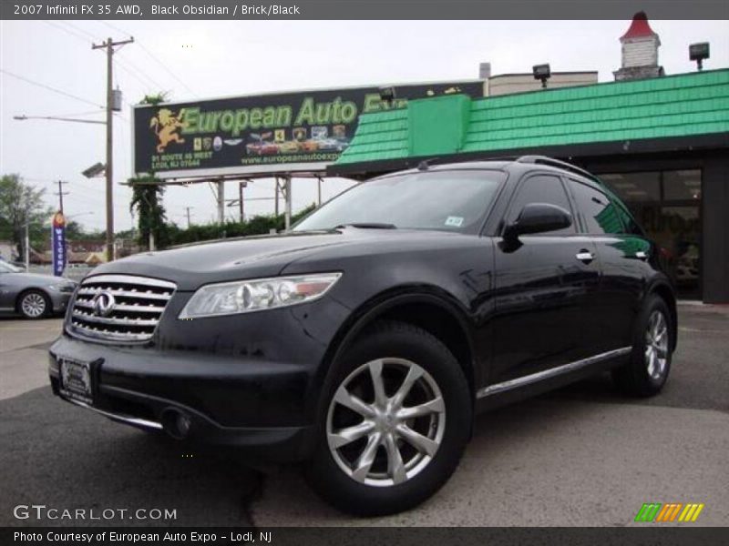 Black Obsidian / Brick/Black 2007 Infiniti FX 35 AWD