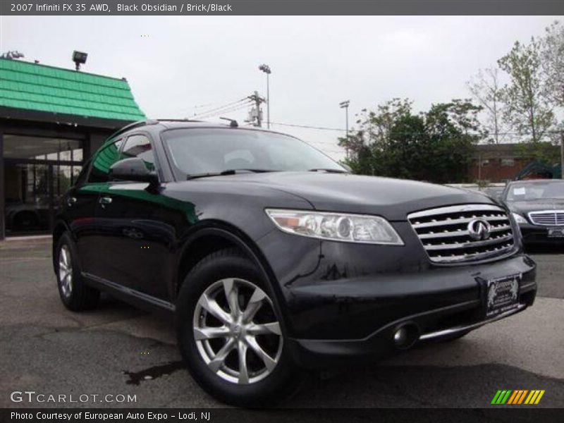Black Obsidian / Brick/Black 2007 Infiniti FX 35 AWD