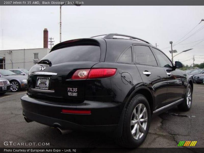 Black Obsidian / Brick/Black 2007 Infiniti FX 35 AWD