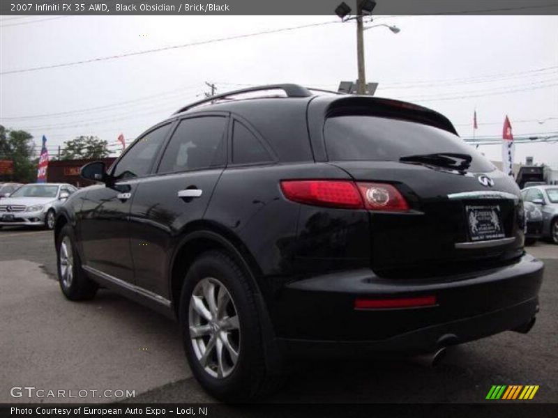 Black Obsidian / Brick/Black 2007 Infiniti FX 35 AWD