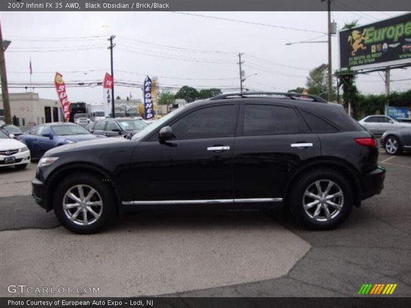 Black Obsidian / Brick/Black 2007 Infiniti FX 35 AWD