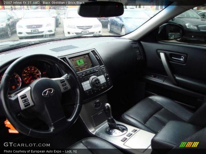 Black Obsidian / Brick/Black 2007 Infiniti FX 35 AWD