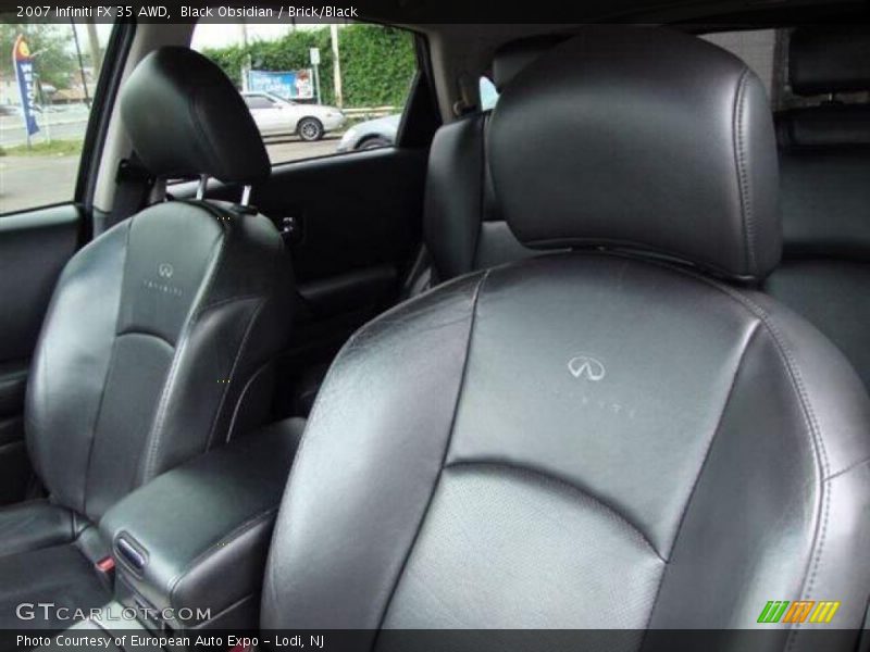 Black Obsidian / Brick/Black 2007 Infiniti FX 35 AWD