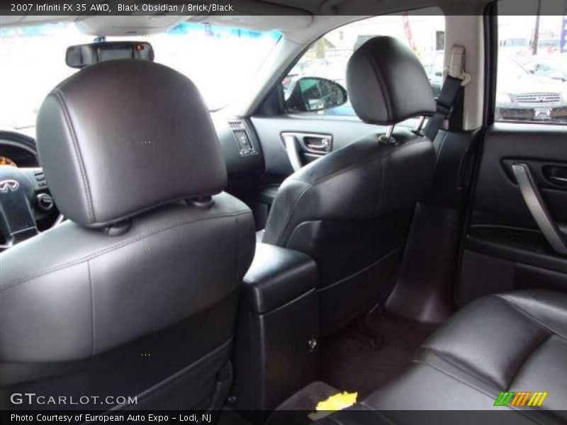 Black Obsidian / Brick/Black 2007 Infiniti FX 35 AWD