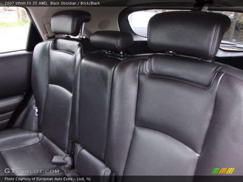 Black Obsidian / Brick/Black 2007 Infiniti FX 35 AWD