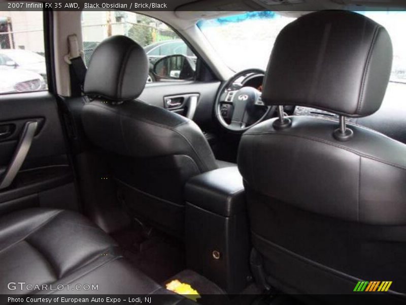 Black Obsidian / Brick/Black 2007 Infiniti FX 35 AWD