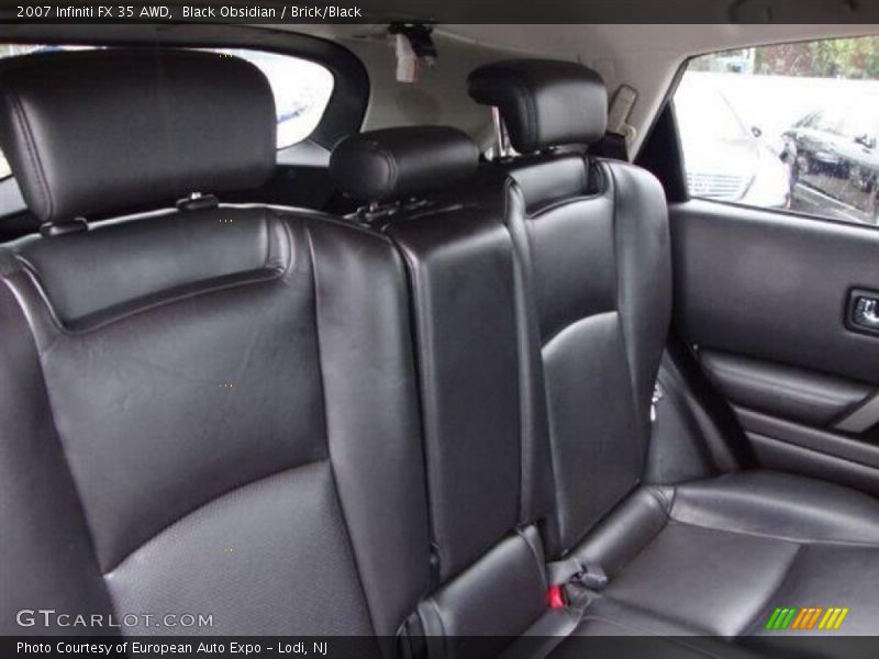 Black Obsidian / Brick/Black 2007 Infiniti FX 35 AWD