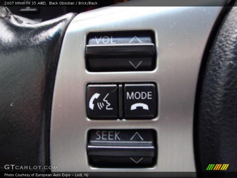 Black Obsidian / Brick/Black 2007 Infiniti FX 35 AWD