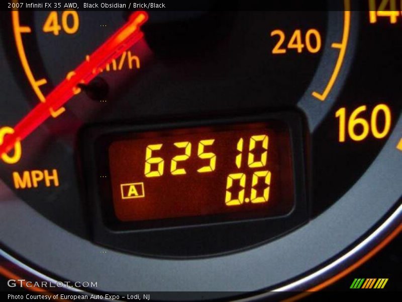 Black Obsidian / Brick/Black 2007 Infiniti FX 35 AWD