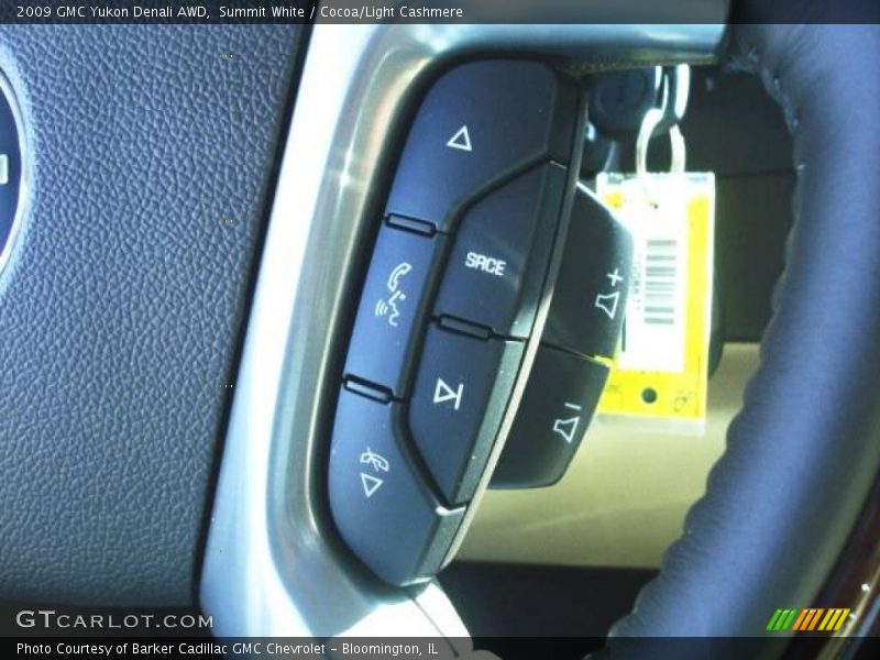 Summit White / Cocoa/Light Cashmere 2009 GMC Yukon Denali AWD