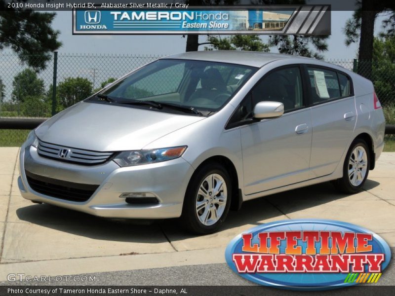 Alabaster Silver Metallic / Gray 2010 Honda Insight Hybrid EX