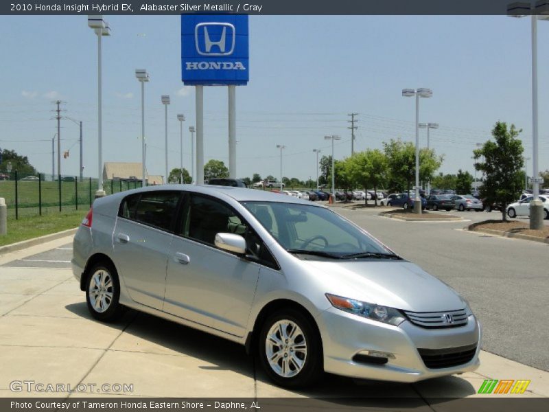 Alabaster Silver Metallic / Gray 2010 Honda Insight Hybrid EX