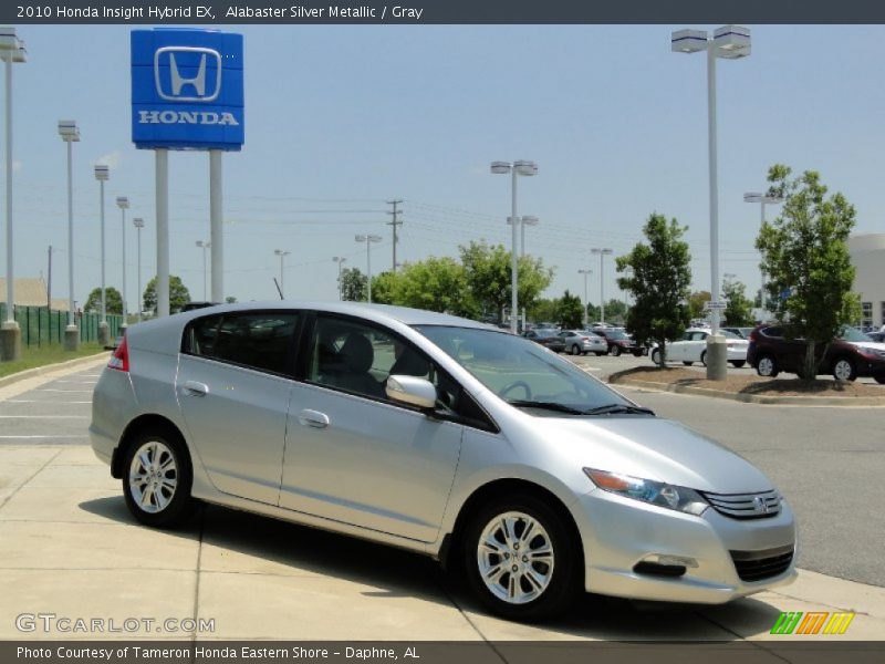 Alabaster Silver Metallic / Gray 2010 Honda Insight Hybrid EX