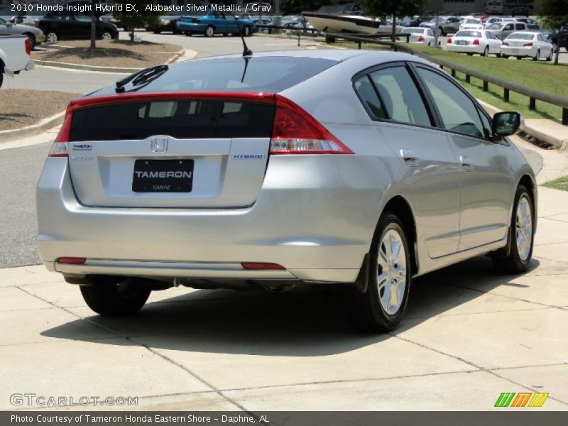 Alabaster Silver Metallic / Gray 2010 Honda Insight Hybrid EX