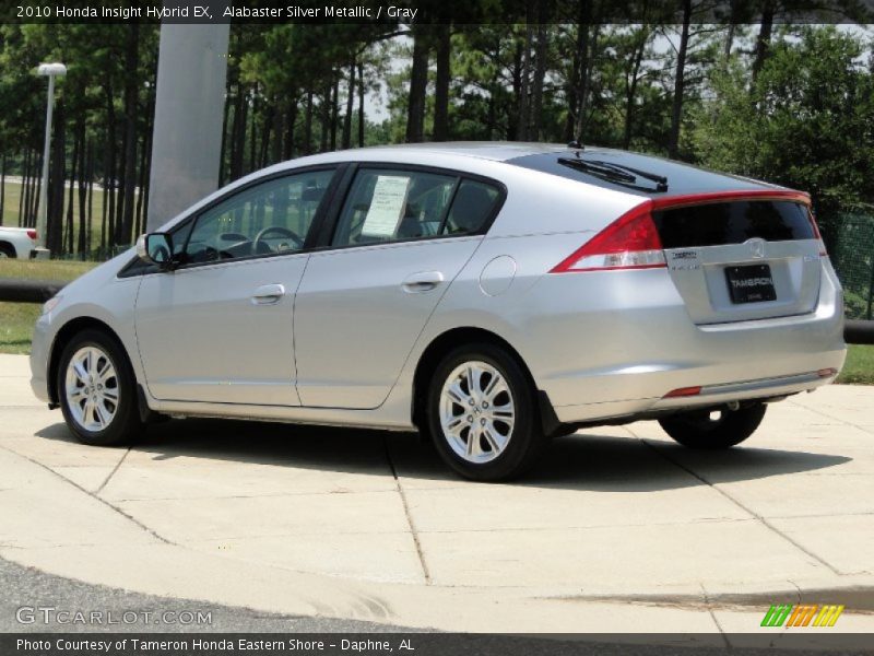 Alabaster Silver Metallic / Gray 2010 Honda Insight Hybrid EX