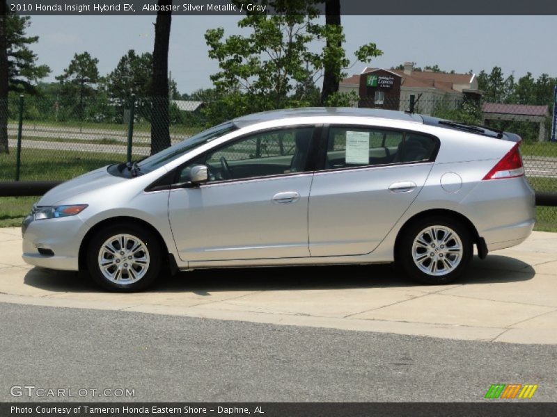 Alabaster Silver Metallic / Gray 2010 Honda Insight Hybrid EX