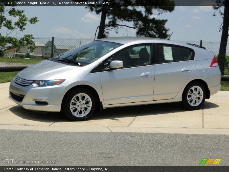 Alabaster Silver Metallic / Gray 2010 Honda Insight Hybrid EX