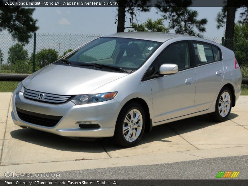 Alabaster Silver Metallic / Gray 2010 Honda Insight Hybrid EX