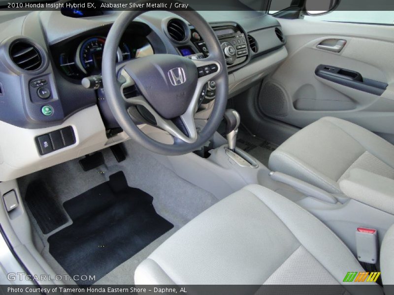 Alabaster Silver Metallic / Gray 2010 Honda Insight Hybrid EX