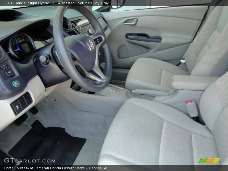 Alabaster Silver Metallic / Gray 2010 Honda Insight Hybrid EX