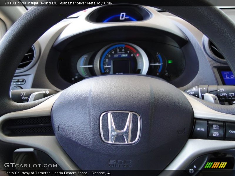 Alabaster Silver Metallic / Gray 2010 Honda Insight Hybrid EX