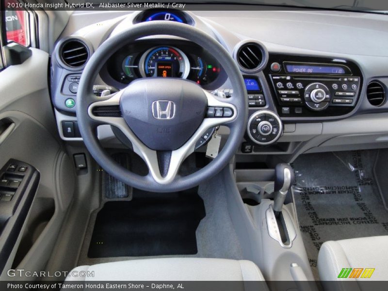 Alabaster Silver Metallic / Gray 2010 Honda Insight Hybrid EX