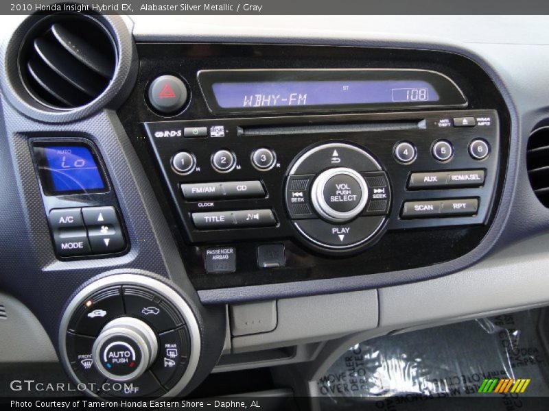 Alabaster Silver Metallic / Gray 2010 Honda Insight Hybrid EX