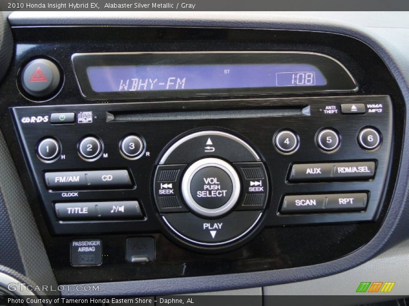 Alabaster Silver Metallic / Gray 2010 Honda Insight Hybrid EX
