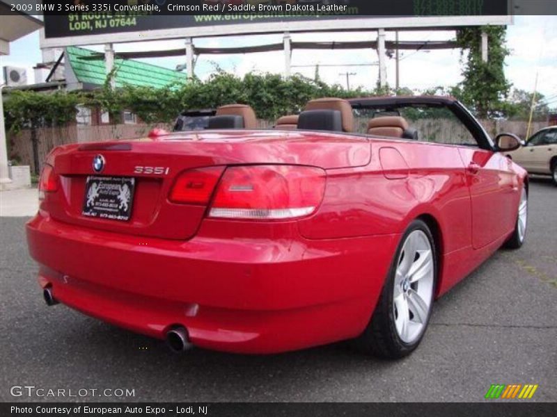 Crimson Red / Saddle Brown Dakota Leather 2009 BMW 3 Series 335i Convertible