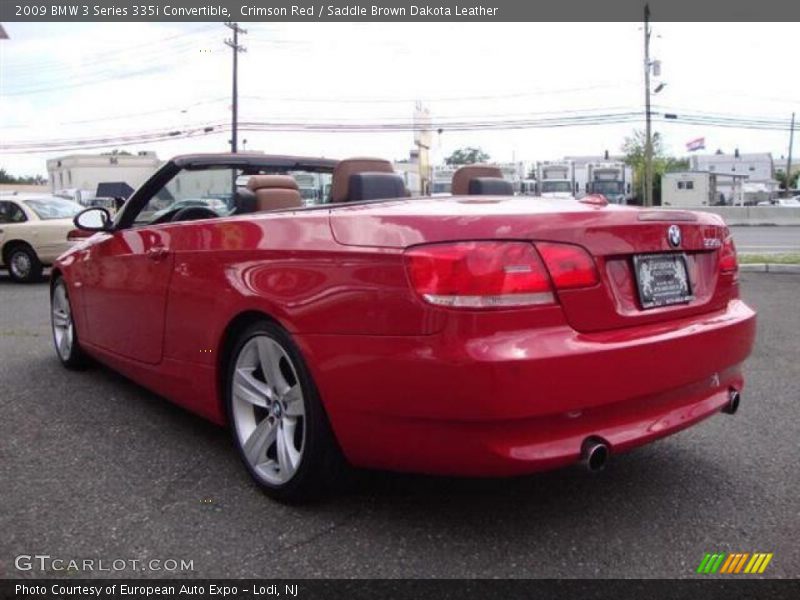 Crimson Red / Saddle Brown Dakota Leather 2009 BMW 3 Series 335i Convertible