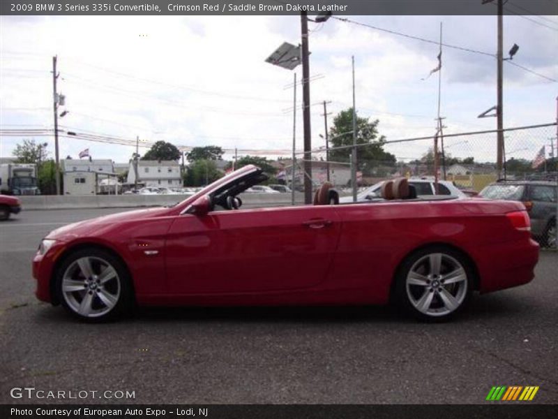 Crimson Red / Saddle Brown Dakota Leather 2009 BMW 3 Series 335i Convertible