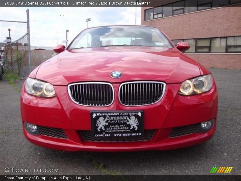 Crimson Red / Saddle Brown Dakota Leather 2009 BMW 3 Series 335i Convertible