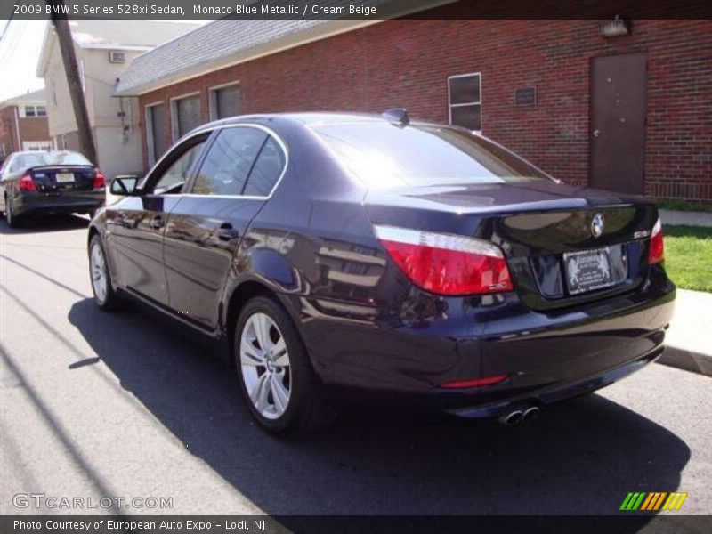 Monaco Blue Metallic / Cream Beige 2009 BMW 5 Series 528xi Sedan