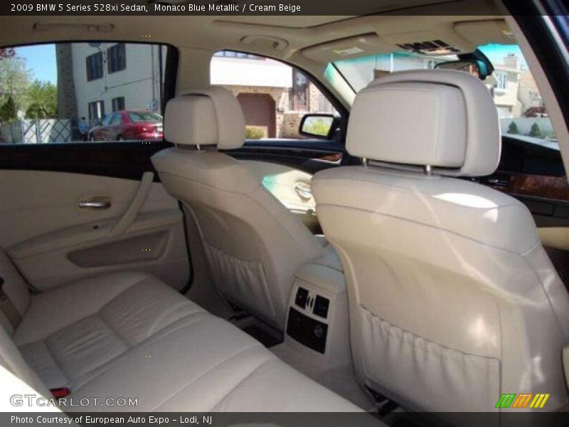 Monaco Blue Metallic / Cream Beige 2009 BMW 5 Series 528xi Sedan