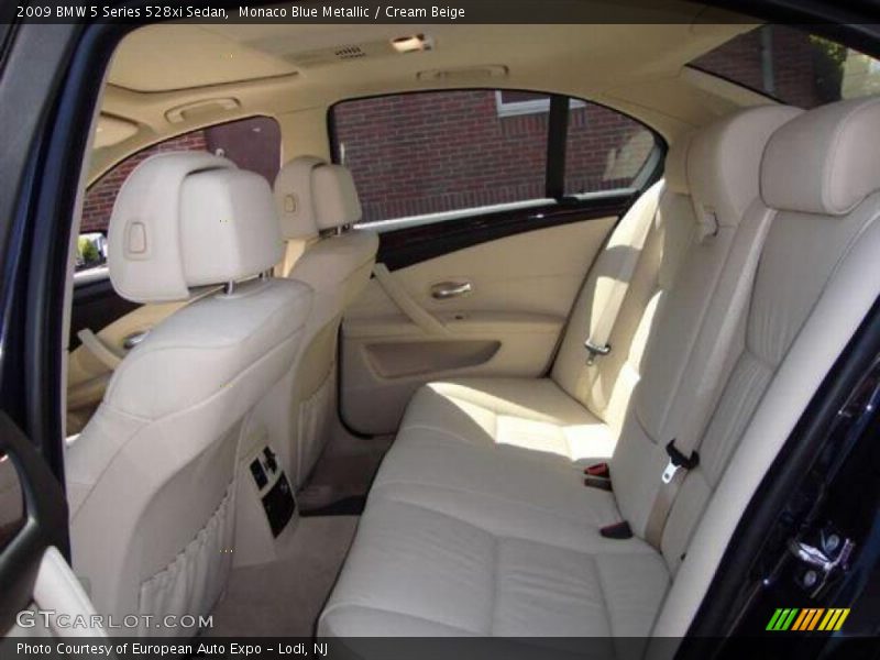 Monaco Blue Metallic / Cream Beige 2009 BMW 5 Series 528xi Sedan