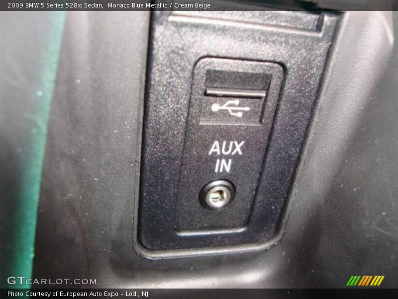 Monaco Blue Metallic / Cream Beige 2009 BMW 5 Series 528xi Sedan